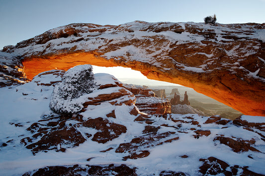 Winter at Mesa Arch