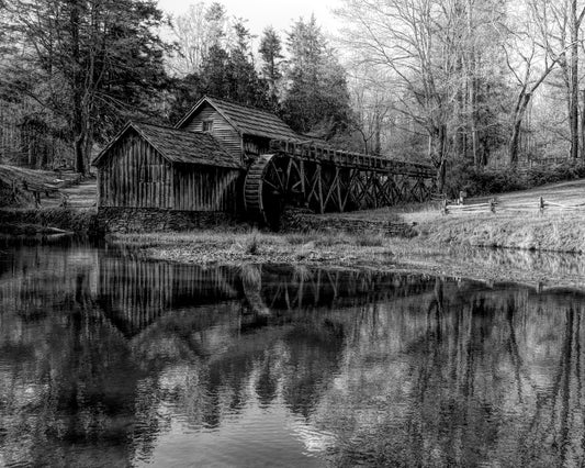 Mabry Mill B&W